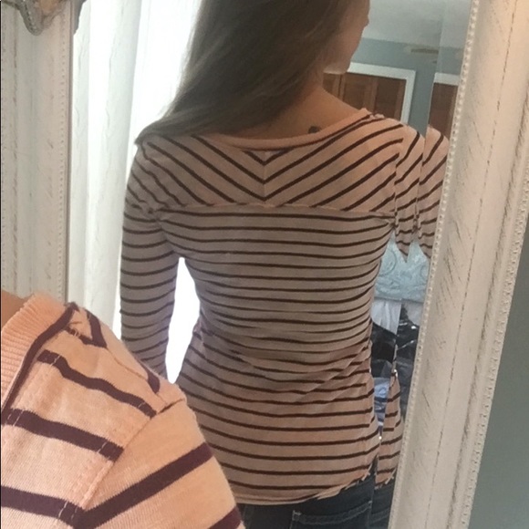 Free People Striped Lace Long Sleeve - Picture 4 of 7